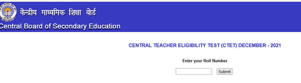 CTET Result Live 2022