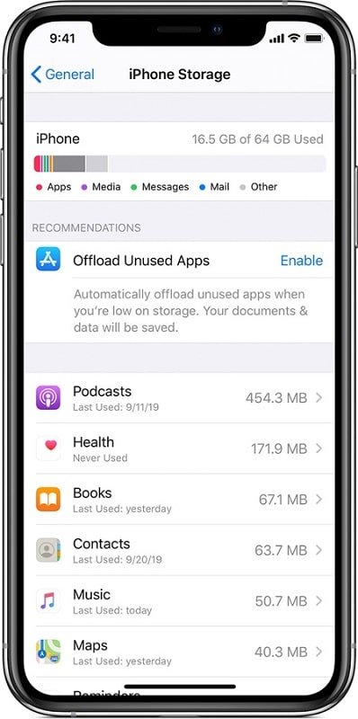 iphone system data huge