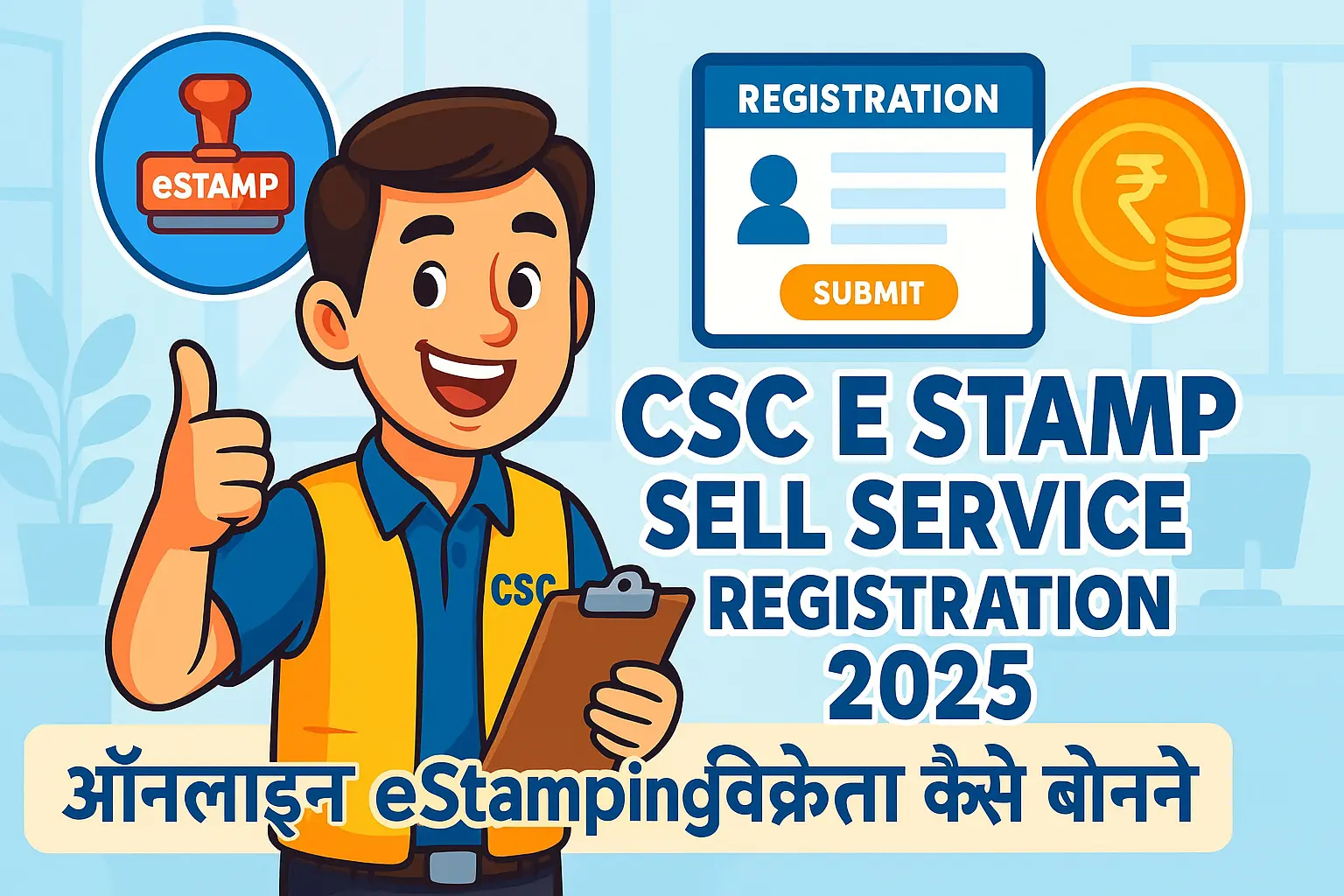 CSC E Stamp Sell Service Registration
